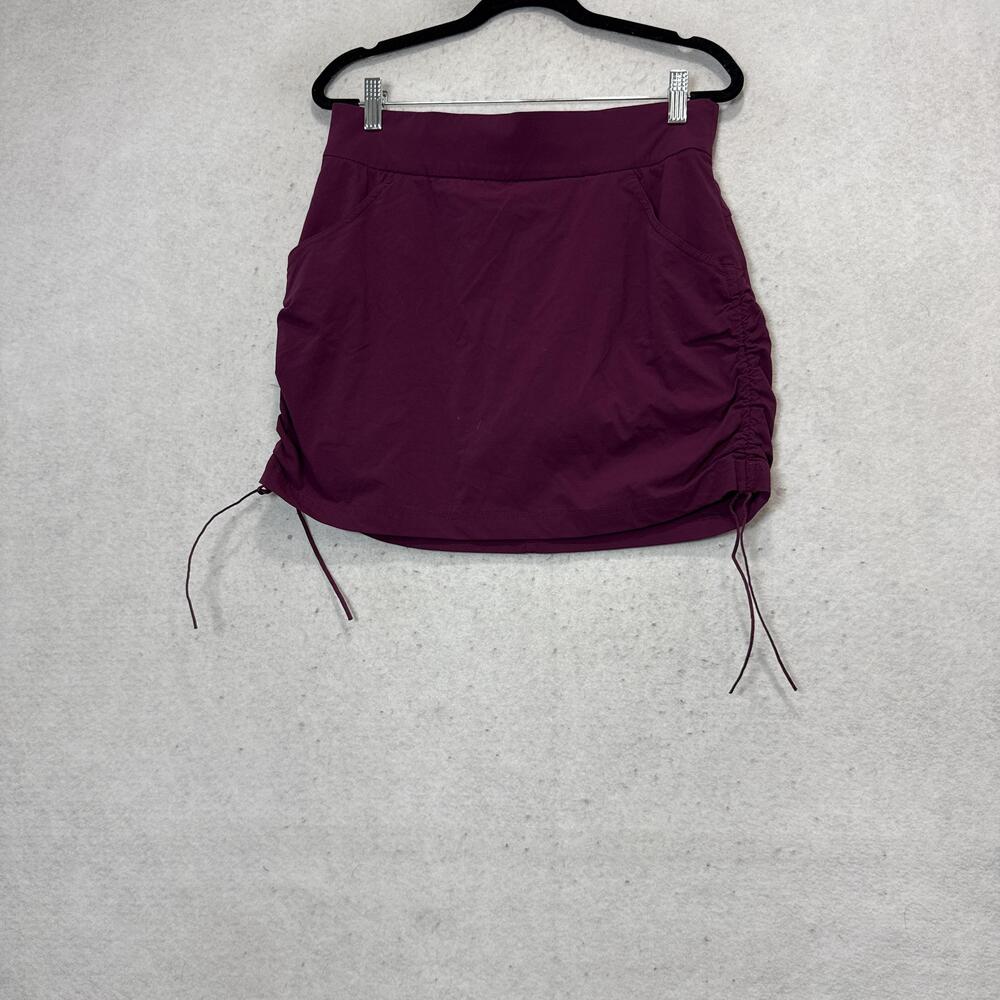 Columbia Skort Womens Medium Purple Ruched Built In Shorts Pockets Trail Hiking